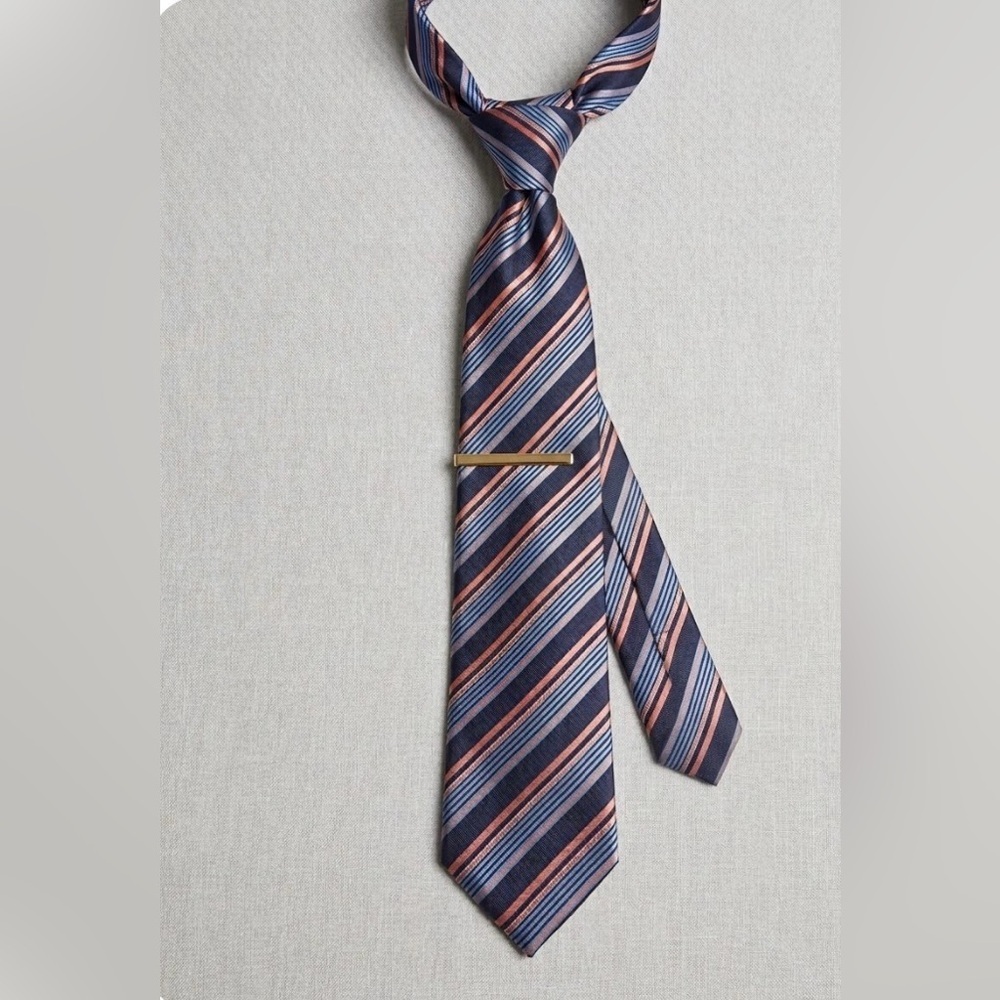 Designer 100% Silk Men’s Tie by Black Brown 1826